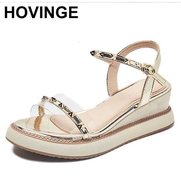 hovinge women sandals 2020 summer casual designer gold silver high heels wedges rivet sandals open toe heels, Black
hovinge women sandals 2020 summer casual designer gold silver high heels wedges rivet sandals open toe heels, Black