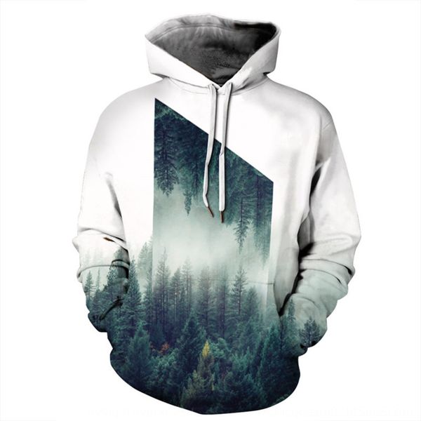 2020 autumn new couple casual sweater tide mountain forest reflection 3d digital printing hooded long-sleeved clothing sweater digitalclothi, Black
2020 autumn new couple casual sweater tide mountain forest reflection 3d digital printing hooded long-sleeved clothing sweater digitalclothi, Black