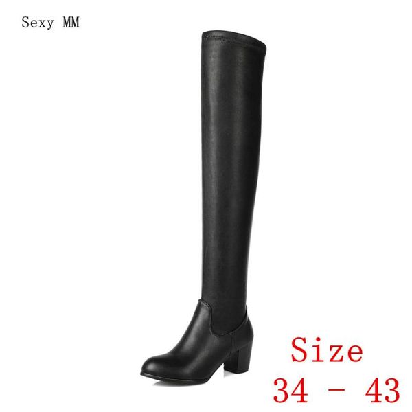 boots spring autumn women over the knee high heel booties woman thigh long small plus size 34 - 40 41 42 43, Black
boots spring autumn women over the knee high heel booties woman thigh long small plus size 34 - 40 41 42 43, Black