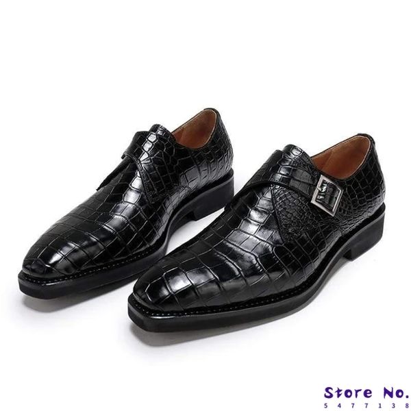 men crocodile pu leather shoes low heel shoes buckle dress brogue spring ankle boots vintage classic male casual f58, Black
men crocodile pu leather shoes low heel shoes buckle dress brogue spring ankle boots vintage classic male casual f58, Black