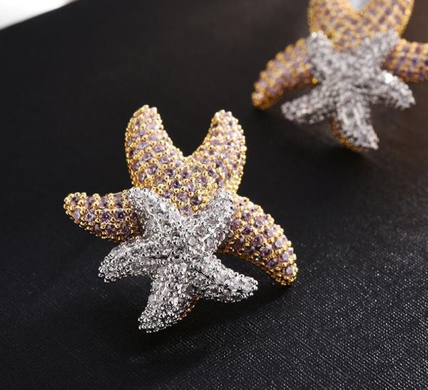 luxury fashion earrings zircon starfish Japanese and Korean simple star ear jewelry
luxury fashion earrings zircon starfish Japanese and Korean simple star ear jewelry