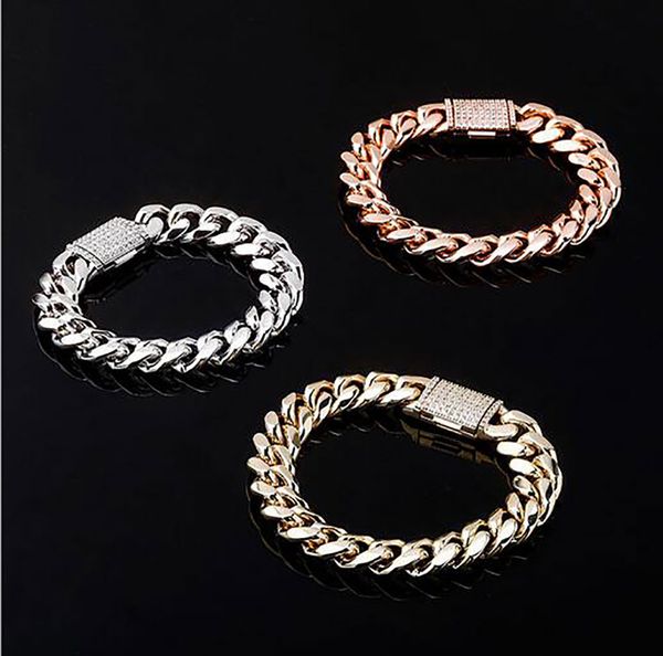 whosales-mens cool 10mm 12mm 7inch 8inch gold silver rosegold 316l stainless steel cuban bracelets cz zircon box lock bracelet, Black
whosales-mens cool 10mm 12mm 7inch 8inch gold silver rosegold 316l stainless steel cuban bracelets cz zircon box lock bracelet, Black