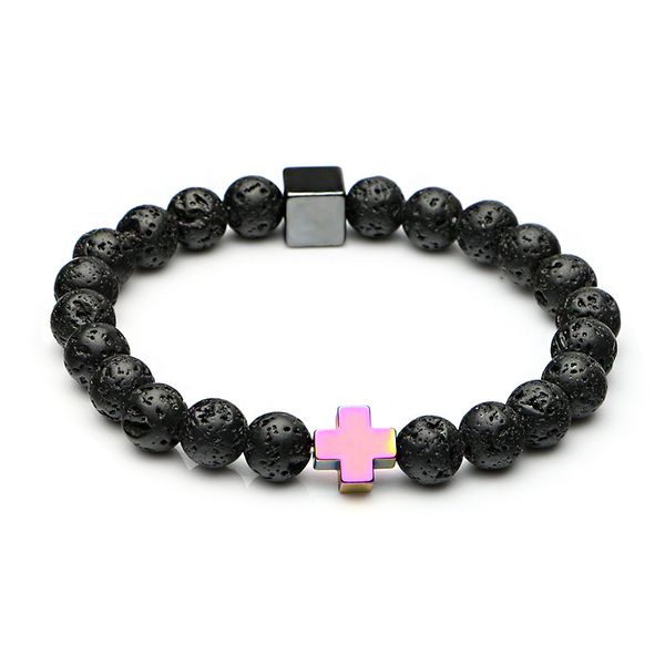 8mm black lava stone cross charms buddha yoga bracelet essential oil diffuser jewelry for wome men gift
8mm black lava stone cross charms buddha yoga bracelet essential oil diffuser jewelry for wome men gift