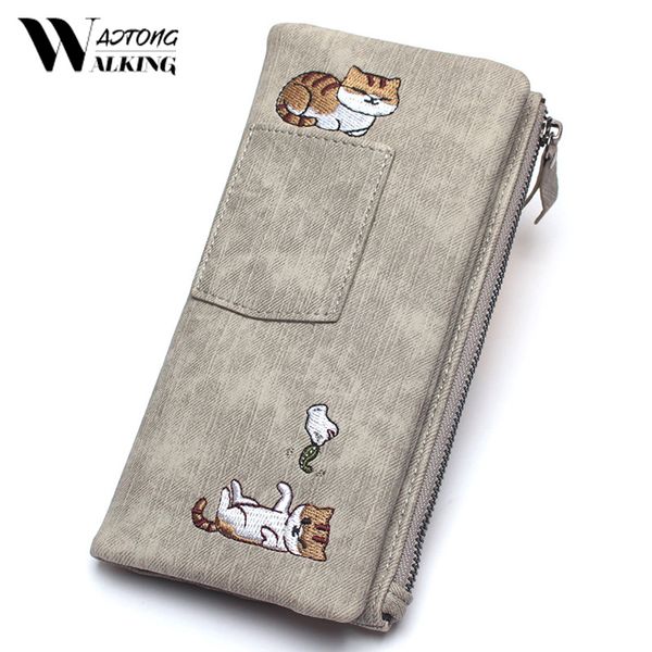 wallets women long wallet teenage girls cat embroidery canvas clutch money bag card holder ladies large capacity jeans style coin purse, Red;black
wallets women long wallet teenage girls cat embroidery canvas clutch money bag card holder ladies large capacity jeans style coin purse, Red;black