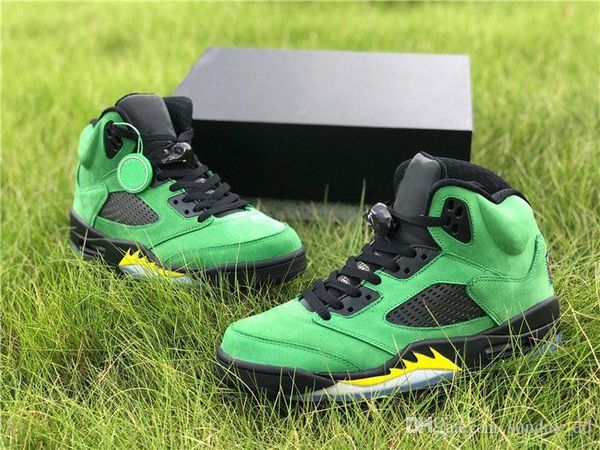 air authentic 5 se oregon ducks basketball shoes apple green yellow strike black jumpman reflective men sports sneakers with box
air authentic 5 se oregon ducks basketball shoes apple green yellow strike black jumpman reflective men sports sneakers with box