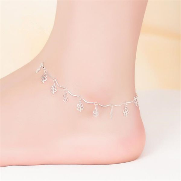 kofsac summer new 925 sterling silver chain anklets for women beach party lucky four clover ankle bracelet foot jewelry gifts, Red;blue
kofsac summer new 925 sterling silver chain anklets for women beach party lucky four clover ankle bracelet foot jewelry gifts, Red;blue