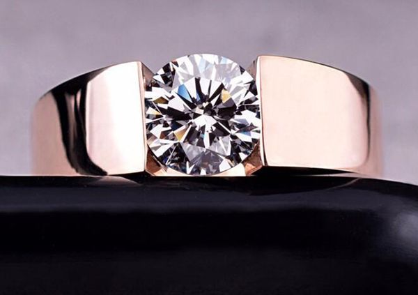 wedding rings men woman classic 18k rose gold plated alloy cz diamond lovers promise ring for men women, Silver
wedding rings men woman classic 18k rose gold plated alloy cz diamond lovers promise ring for men women, Silver