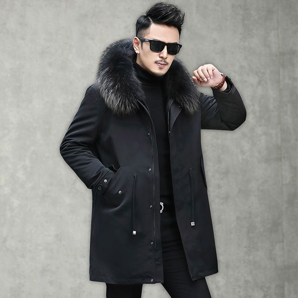 real fur coat men wool winter coat men raccoon fur collar real parka for mens clothing 2020 casaco v18-2511 yy938, Black
real fur coat men wool winter coat men raccoon fur collar real parka for mens clothing 2020 casaco v18-2511 yy938, Black