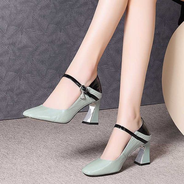 ins women pumps natural leather shoes cow patent leather mary jane shoes woman europe and america high heels ladies, Black
ins women pumps natural leather shoes cow patent leather mary jane shoes woman europe and america high heels ladies, Black