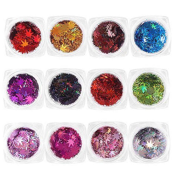mafanails 12pcs holographic nail glitter set a,b sequins chameleon laser nail art glitter flakes maple design manicure, Silver;gold
mafanails 12pcs holographic nail glitter set a,b sequins chameleon laser nail art glitter flakes maple design manicure, Silver;gold