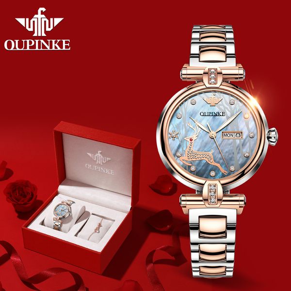 wristwatches oupinke business ladies watch automatic mechanical quartz fashion gift bracelet female clock, Slivery;brown
wristwatches oupinke business ladies watch automatic mechanical quartz fashion gift bracelet female clock, Slivery;brown