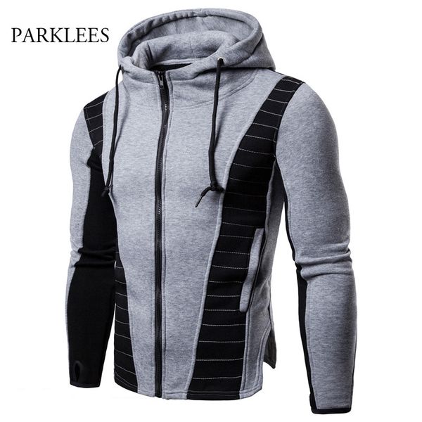 glove sleeve zipper hoodie men autumn winter irregular hem casual patchwork sweatshirt mens slim fit striped cotton coat jacket, Black
glove sleeve zipper hoodie men autumn winter irregular hem casual patchwork sweatshirt mens slim fit striped cotton coat jacket, Black