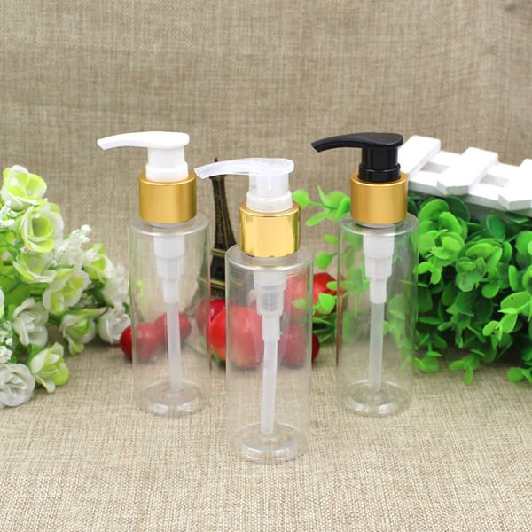 gold-plated screw pump bottle 100ml lotion bottle pressed pet shampoo pure dew cosmetic tryouts bottles 10pcs/lot
gold-plated screw pump bottle 100ml lotion bottle pressed pet shampoo pure dew cosmetic tryouts bottles 10pcs/lot