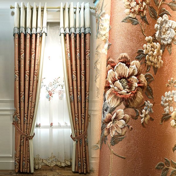 curtain & drapes custom classic european retro embroidery jacquard living room bedroom thick cloth blackout tulle panel c207
curtain & drapes custom classic european retro embroidery jacquard living room bedroom thick cloth blackout tulle panel c207