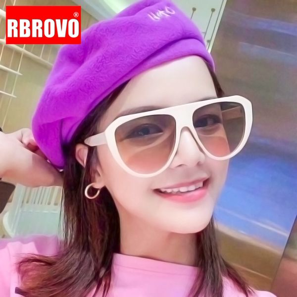rbrovo 2020 oversized sunglasses women retro glasses women eyeglasses for women/men mirror feminio, White;black 
rbrovo 2020 oversized sunglasses women retro glasses women eyeglasses for women/men mirror feminio, White;black