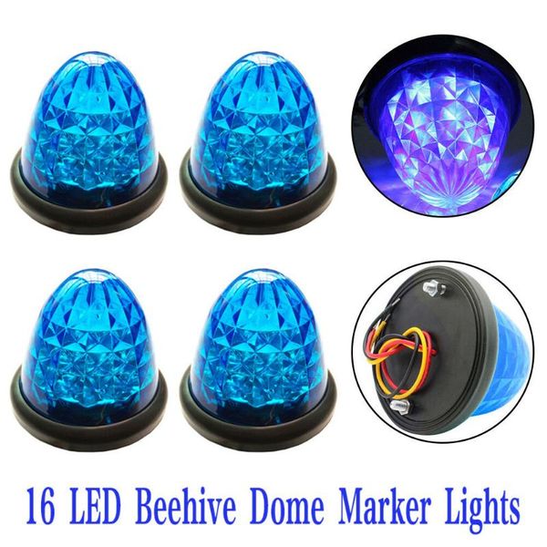 4x blue beehive side marker lights grommet 16-led cab sleeper light trailer 12v 87*75mm car led trailer side light
4x blue beehive side marker lights grommet 16-led cab sleeper light trailer 12v 87*75mm car led trailer side light
