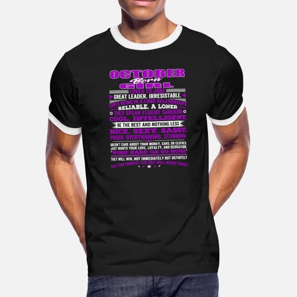 qualities of the girl born in october october bi t shirt men designing short sleeve o-neck family loose breathable summer natural shirt
qualities of the girl born in october october bi t shirt men designing short sleeve o-neck family loose breathable summer natural shirt