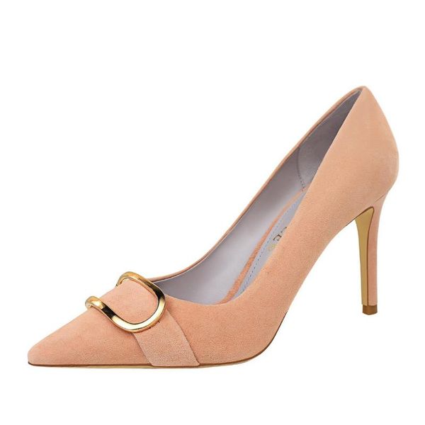 high heel woman pumps 9cm thin heel suede shallow tip club thin metal belt buckle shoes zapatos de mujer con tacon fiesta, Black
high heel woman pumps 9cm thin heel suede shallow tip club thin metal belt buckle shoes zapatos de mujer con tacon fiesta, Black