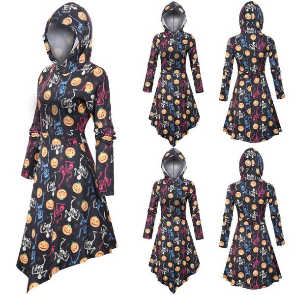 casual dresses robe vintage women 5 colors hooded asymmetric dress 3d halloween print long sleeve plus size grande taille femme, Black;gray
casual dresses robe vintage women 5 colors hooded asymmetric dress 3d halloween print long sleeve plus size grande taille femme, Black;gray