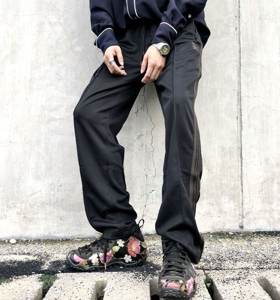 men women fashion casual purple ribbon striped needles awge sweatpants butterfly embroidery jogger needles trousers pants, Black
men women fashion casual purple ribbon striped needles awge sweatpants butterfly embroidery jogger needles trousers pants, Black
