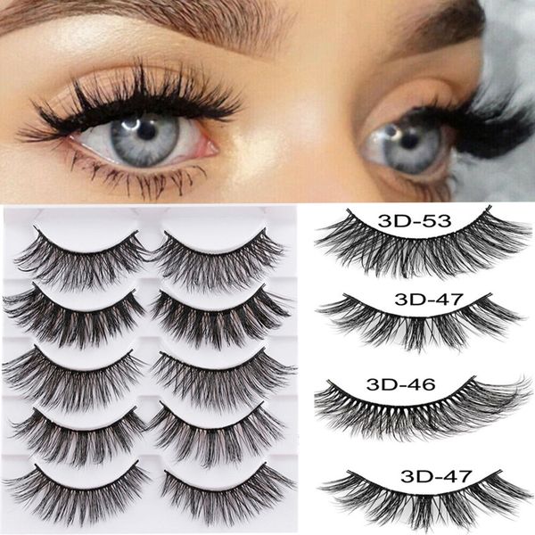 5pairs 3d natural long mink hair false eyelashes lashes extension wispy fluffy think lashes makeup extension tools wholesale
5pairs 3d natural long mink hair false eyelashes lashes extension wispy fluffy think lashes makeup extension tools wholesale