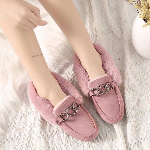 cotton shoes woman mwtal chain decoration fur flats socofy warm plush moccasins ladies slip on loafers shoes furry creeperss563, Black
cotton shoes woman mwtal chain decoration fur flats socofy warm plush moccasins ladies slip on loafers shoes furry creeperss563, Black
