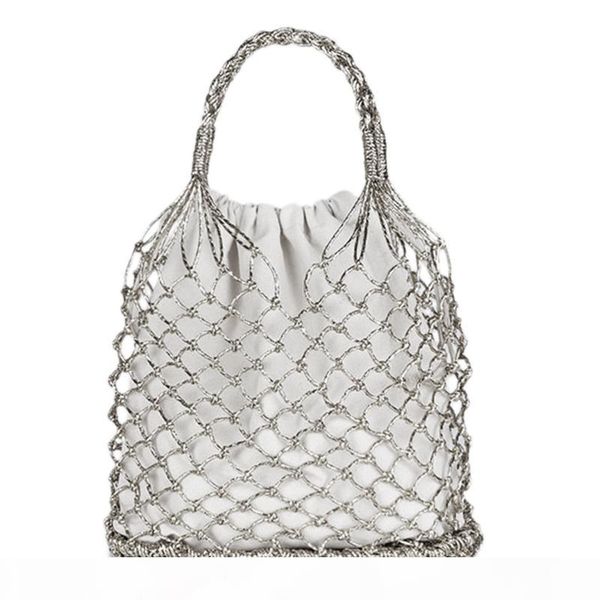 designer-bright paper ropes hollow woven bag straw bag female reticulate handbag netted beach
designer-bright paper ropes hollow woven bag straw bag female reticulate handbag netted beach