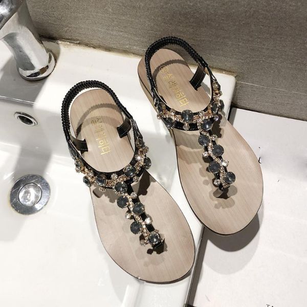 flat with casual solid shoes bohemian ethnic style flat flats flip flops shoes female sandals beach slipper 2020, Black
flat with casual solid shoes bohemian ethnic style flat flats flip flops shoes female sandals beach slipper 2020, Black