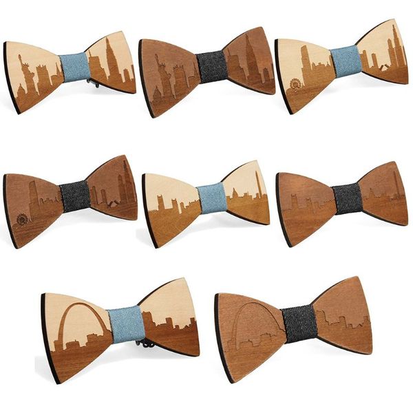 famous american city pattern handmade bamboo wooden bow ties adjustable men boys wedding party necktie bowknot suit accessory, Blue;purple
famous american city pattern handmade bamboo wooden bow ties adjustable men boys wedding party necktie bowknot suit accessory, Blue;purple