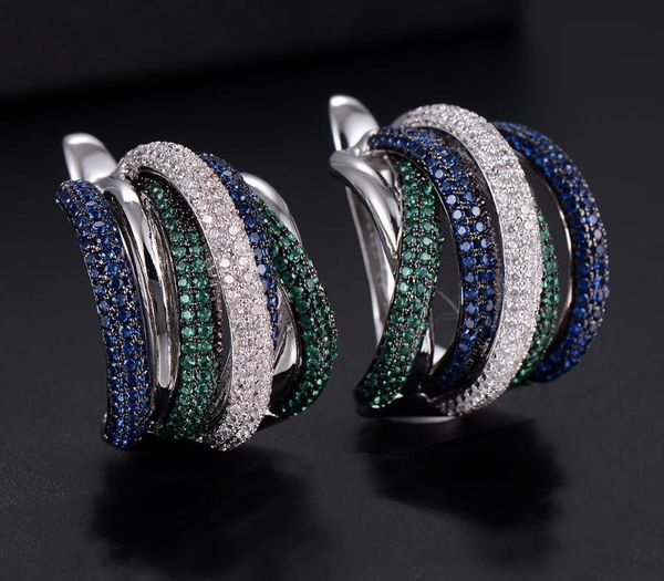 godki 25mm luxury twist braided colorful full mirco pink cubic zirconia setting european wedding clasp earring fashion16, Golden;silver
godki 25mm luxury twist braided colorful full mirco pink cubic zirconia setting european wedding clasp earring fashion16, Golden;silver