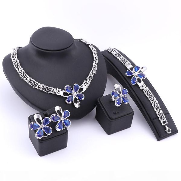 trendy dubai beads gold silver plated crystal necklace earrings ring bracelet jewelry sets for girlfriend women wedding party, Slivery;golden
trendy dubai beads gold silver plated crystal necklace earrings ring bracelet jewelry sets for girlfriend women wedding party, Slivery;golden