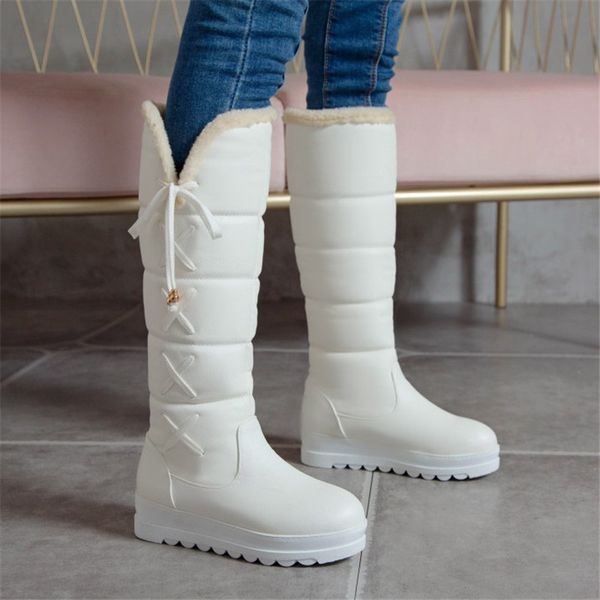 2020 snow boots women winter shoes warm knee high boots women shoes platform plush large size 44, Black
2020 snow boots women winter shoes warm knee high boots women shoes platform plush large size 44, Black