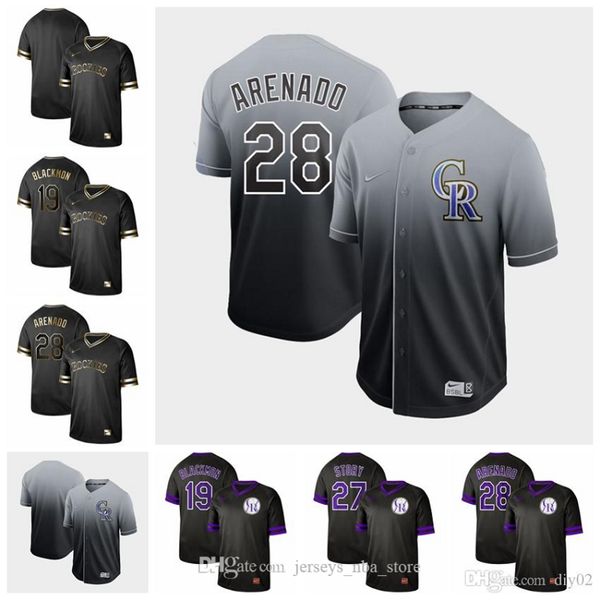 2019 mens colorado black gold 19 charlie blackmon 5 carlos gonzalez 27 trevor story 28 nolan arenado rockies baseball jerseys 02, Blue;black
2019 mens colorado black gold 19 charlie blackmon 5 carlos gonzalez 27 trevor story 28 nolan arenado rockies baseball jerseys 02, Blue;black