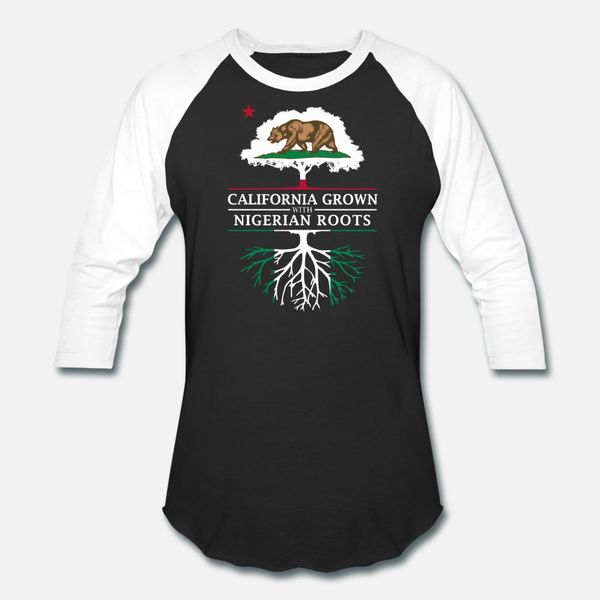 california grown with nigeria roots t shirt men printed 100% cotton o-neck letter interesting new style summer style cool shirt