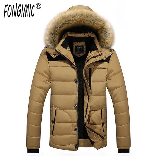 men's autumn and winter stitching hooded fur collar coat plus velvet cotton men's cotton jacket soft and comfortable, Black
men's autumn and winter stitching hooded fur collar coat plus velvet cotton men's cotton jacket soft and comfortable, Black