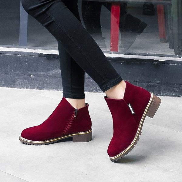 mazefeng new women suede boots women winter 2020 ladies ankle booties round toe solid motorcycle boots casual botas mujer, Black
mazefeng new women suede boots women winter 2020 ladies ankle booties round toe solid motorcycle boots casual botas mujer, Black