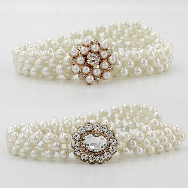women pearl waist belt elegant elastic buckle belt pearl crystal waistband alloy chain girls party clothing dress strap, Black;brown
women pearl waist belt elegant elastic buckle belt pearl crystal waistband alloy chain girls party clothing dress strap, Black;brown