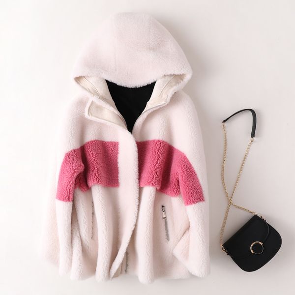 in the fall and winter of hooded sheared sheep fur coat in composite integration fur coat long2020 new hot, Black
in the fall and winter of hooded sheared sheep fur coat in composite integration fur coat long2020 new hot, Black