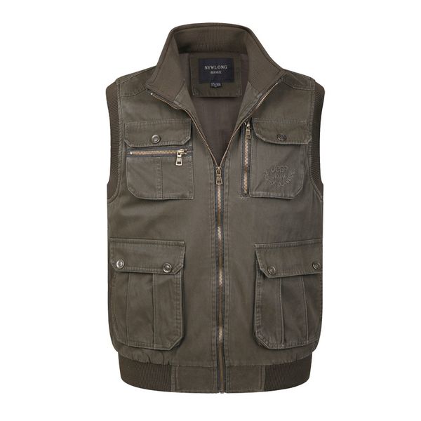 yuwaijiaren autumn winter vest men stand collor cotton multi pockets thick warm waistcoats veste femme, Black;white
yuwaijiaren autumn winter vest men stand collor cotton multi pockets thick warm waistcoats veste femme, Black;white