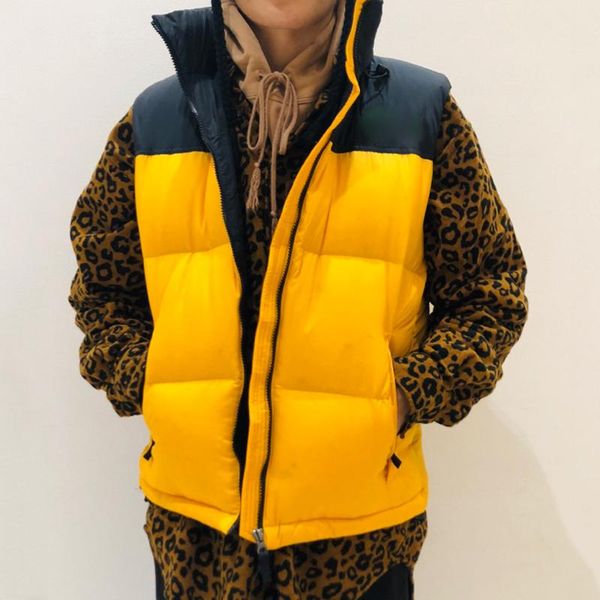 20fw color matching splice down jacket vest women men street winter outdoor sleeveless cotton jackets fashion warm coat outwear, Black;white
20fw color matching splice down jacket vest women men street winter outdoor sleeveless cotton jackets fashion warm coat outwear, Black;white
