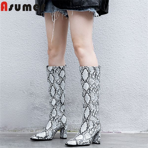asumer 2020 autumn knee high boots women slip on high heel cowboy european western boots fashion dress party shoes ladies, Black
asumer 2020 autumn knee high boots women slip on high heel cowboy european western boots fashion dress party shoes ladies, Black