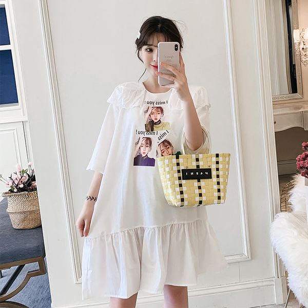 maternity dress 2020 summer chiffon patchwork printing maternity dress chiffon blouse, White
maternity dress 2020 summer chiffon patchwork printing maternity dress chiffon blouse, White