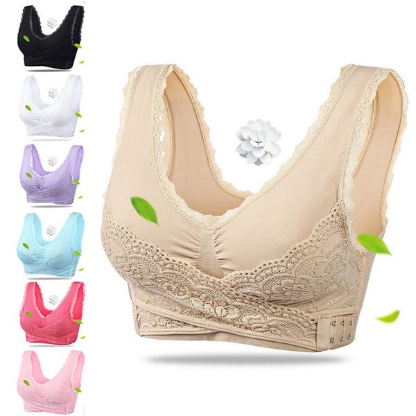 gym clothing 1pcs front cross side buckle wireless lace bra breathable sport for women, White;black
gym clothing 1pcs front cross side buckle wireless lace bra breathable sport for women, White;black