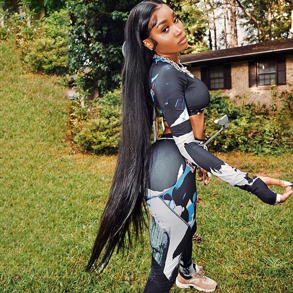 women fitness two pieces set tie dye tracksuit long sleeve crop letters print elastic skinny leggings sportswear slim outfit 3color, Gray
women fitness two pieces set tie dye tracksuit long sleeve crop letters print elastic skinny leggings sportswear slim outfit 3color, Gray