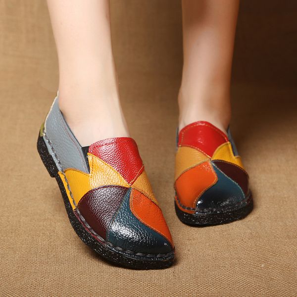 designer women genuine leather loafers mixed colors ladies ballet flats shoes female spring moccasins casual ballerina shoes, Black
designer women genuine leather loafers mixed colors ladies ballet flats shoes female spring moccasins casual ballerina shoes, Black
