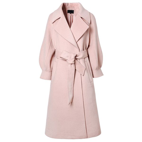 2020 new autumn winter women sweet elegant long woolen warm coat luxury double-sided cashmere faux wool coat cc569, Black
2020 new autumn winter women sweet elegant long woolen warm coat luxury double-sided cashmere faux wool coat cc569, Black