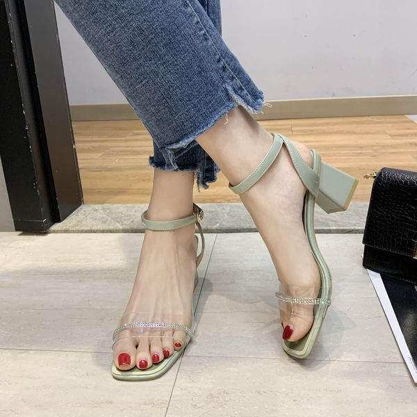 2020 new woman summer shoes leather square heel sandals buckle casual women shoes solid female high heel ladies platform shoes, Black
2020 new woman summer shoes leather square heel sandals buckle casual women shoes solid female high heel ladies platform shoes, Black