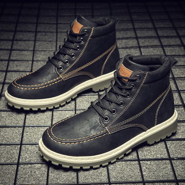 new men winter boots bottes pour hommes high sneakers waterproof outdoor footwear fashion men martin boots chaussure hommes, Black
new men winter boots bottes pour hommes high sneakers waterproof outdoor footwear fashion men martin boots chaussure hommes, Black