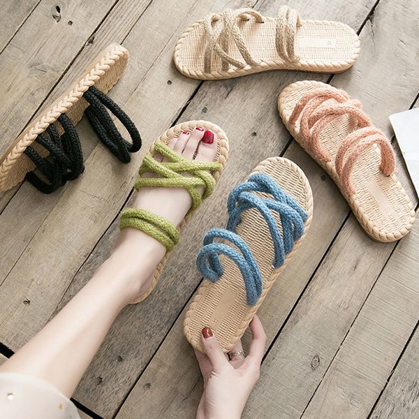 summer 2020 new rope sandal sandals casual flat shoes cross with indoor and outdoor slippers roman shoes for women, Black
summer 2020 new rope sandal sandals casual flat shoes cross with indoor and outdoor slippers roman shoes for women, Black