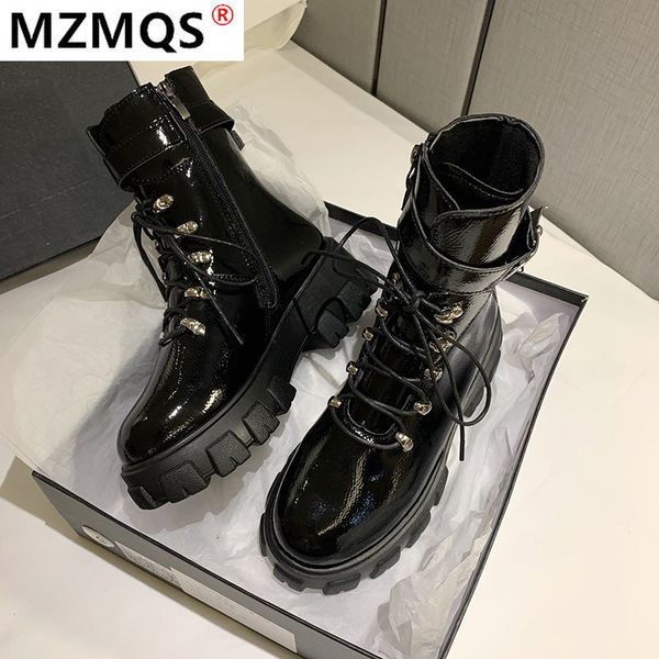 2020 new winter women's boots fashion lace-up high-heeled boots round head square with side pull buckle internal increase, Black
2020 new winter women's boots fashion lace-up high-heeled boots round head square with side pull buckle internal increase, Black